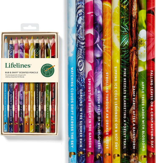 Lifelines Rub & Sniff Essential Oil Scented Colored Pencils