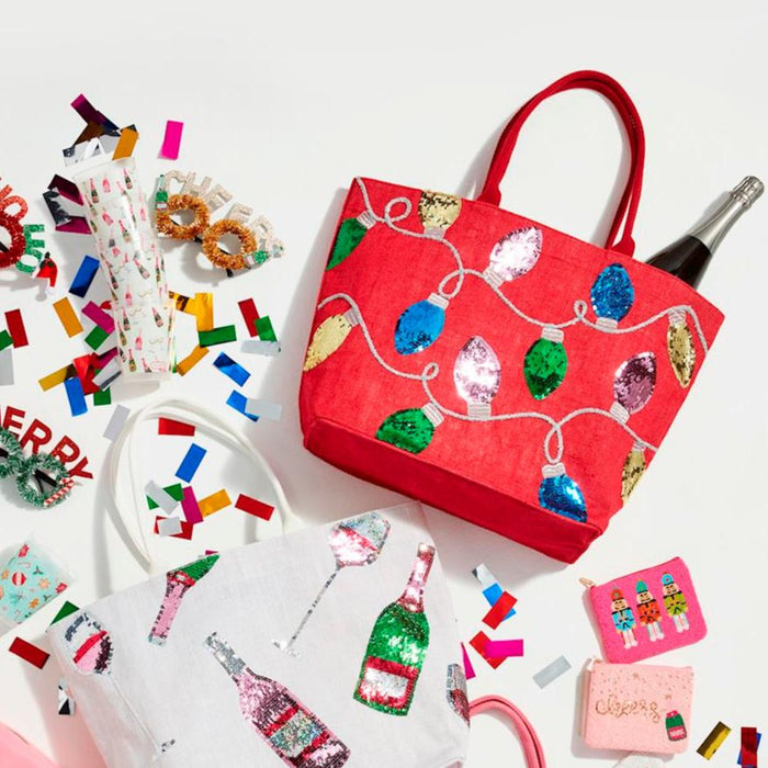 Christmas Lights Sparkle Tote