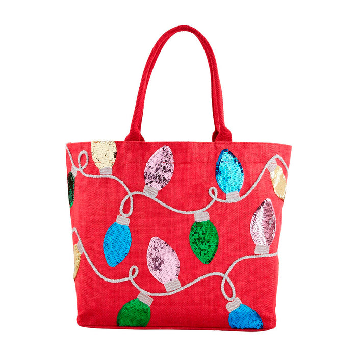 Christmas Lights Sparkle Tote