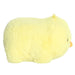 Plush yellow chick toy on a white background