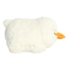 White plush duck toy on a white background