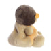 Plush toy with brown and beige colors on a white background