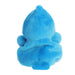 Blue plush toy on a white background