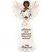 Retirement gift figurine with angelic design and text on a white background
