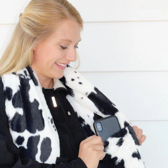 Cow Skin Pocket Scarf