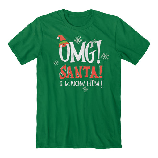 OMG! Santa! I Know Him! Kelly Green Unisex T-Shirt