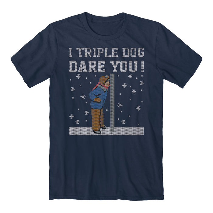 Triple Dog Dare Navy Unisex T-Shirt