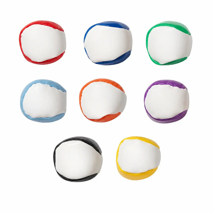 Set of colorful stress balls on a white background