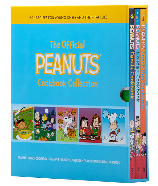 Peanuts Cookbook Collection with colorful cover and cartoon images