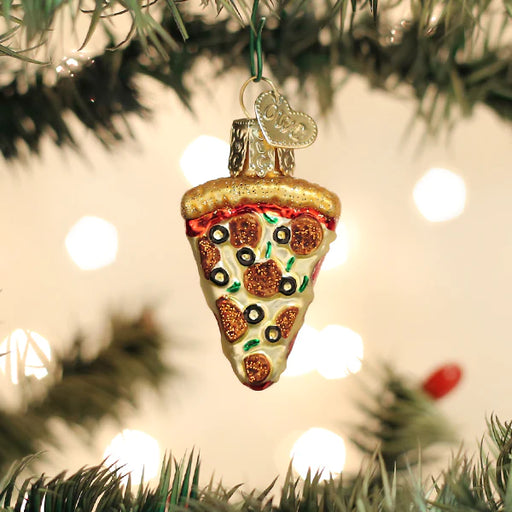 Old World Christmas Pizza Slice Mini Ornament