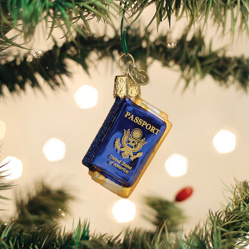Old World Christmas Mini Passport Ornament