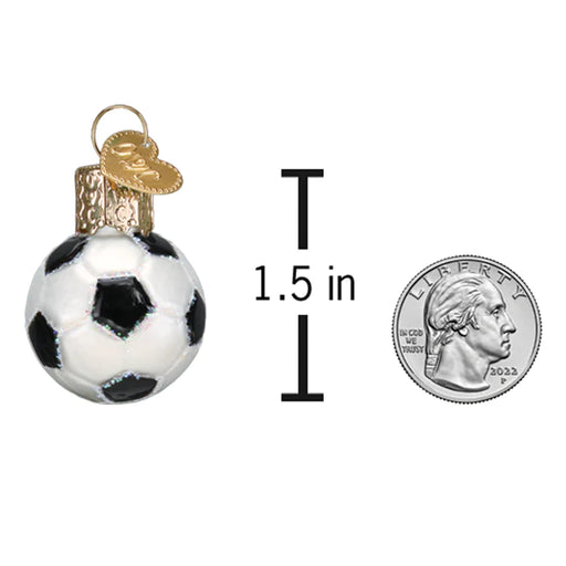 Old World Christmas Soccer Ball Mini Ornament