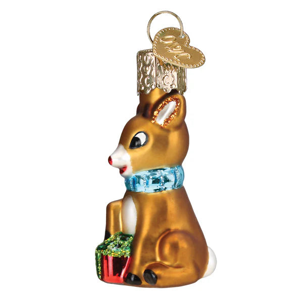 Old World Christmas Mini Rudolph The Red-Nosed Reindeer Ornament