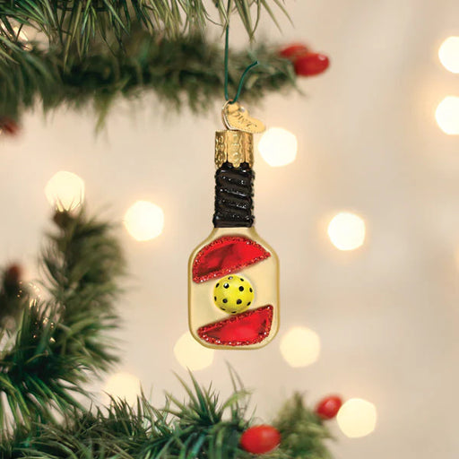 Old World Christmas Mini Pickleball Paddle Ornament