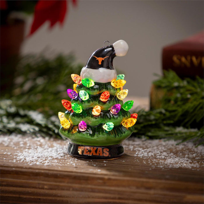 4" Mini LED Tabletop Christmas Tree, University of Texas