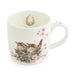 Mug with wren design on a white background