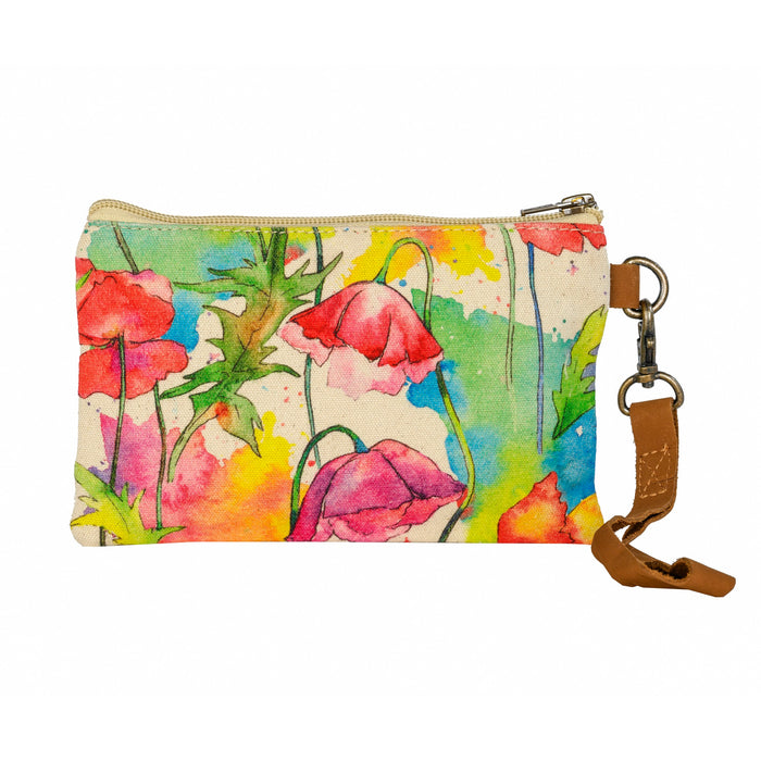 Wild Poppy Wristlet