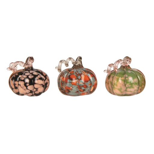 Autumn Speckle Glass Mini Pumpkin