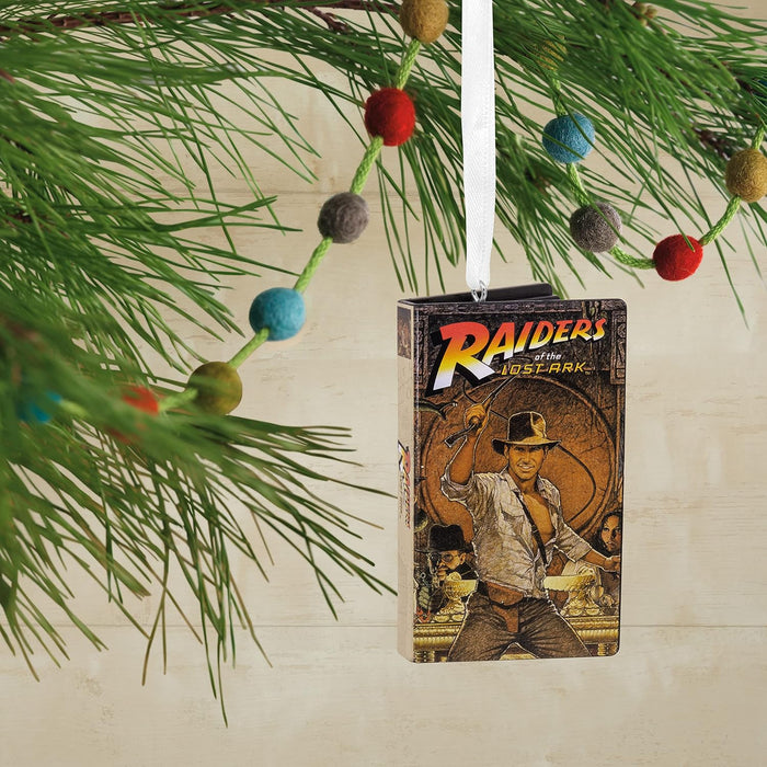 Indiana Jones Movie Retro Video Cassette Case Christmas Ornament
