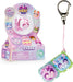 A 2-pack display box of Clic Kesz 'Fuzzy Bubble Pops' toy figures alongside two individual pop-up bubble pop toys attached to keychains, shown on a white background.