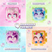 Four colorful toy compact-style containers arranged in a 2x2 grid with text labels: Pink Life, Forest Pals, Magical Glow, and Baked Goodies. The products feature cute animal faces with large eyes and decorative themed details, surrounded by bubble graphics and a central '4 Adorable Themes!' message.