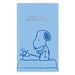 Planner with Snoopy illustration on a blue background