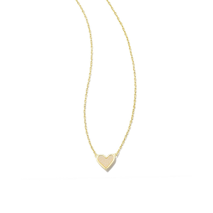 Kendra Scott Framed Ari Heart Gold Short Pendant Necklace in