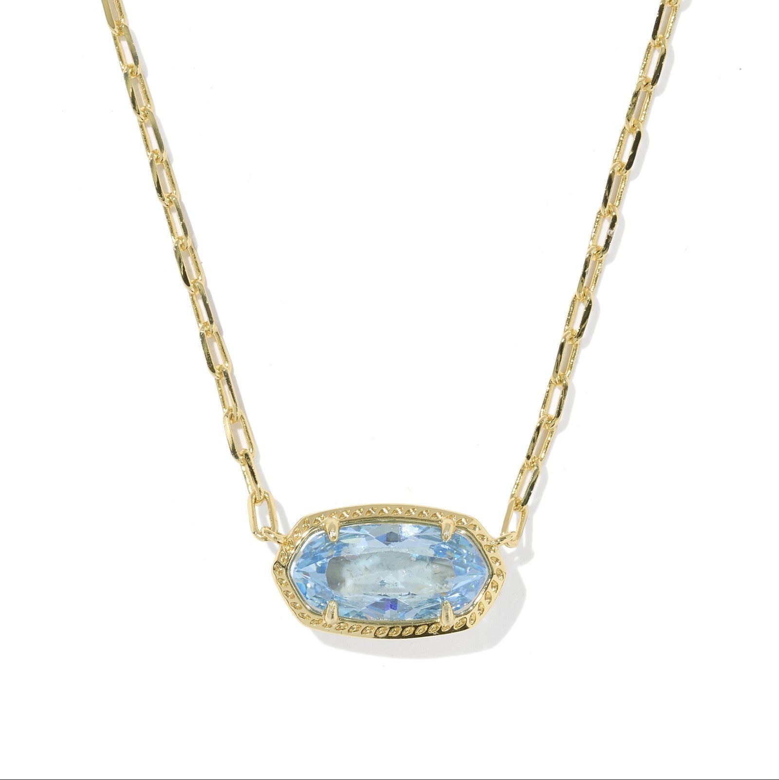 luz/luzury/ネックレス Kendra Scott Elisa Luxe Gold Short Pendant Necklace in Light Blue