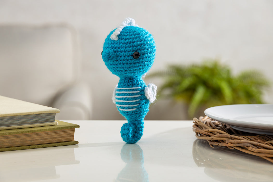 Crochet Your Own Amigurumi Seahorse DIY Kit