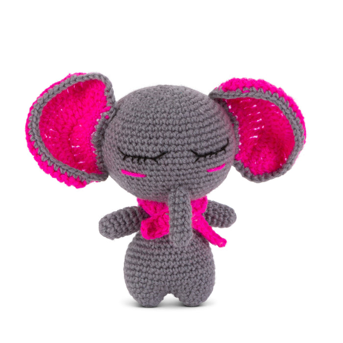 Crochet Your Own Amigurumi Elephant DIY Kit