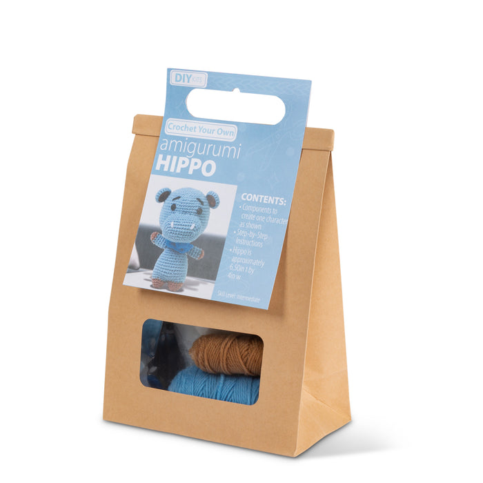 Crochet Your Own Amigurumi Hippo DIY Kit