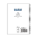 Back cover of a spiral-bound notebook or book, shown flat against a white background. The cover is mostly white with blue 'HAHAHAHA!' text at the top, black author and publisher text, a barcode, and a spiral binding visible along the right edge.