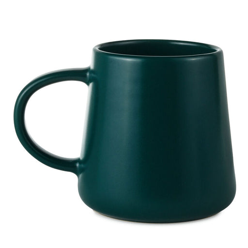 Dark green mug on a white background