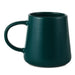 Dark green mug on a white background