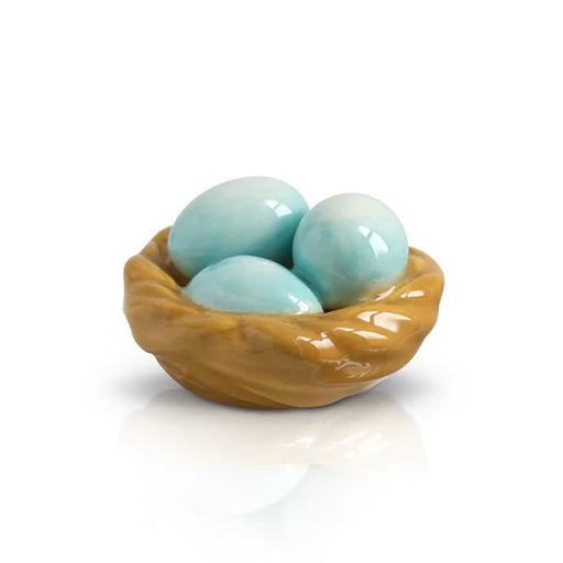 Nora Fleming robin's egg blue Bird Nest Mini