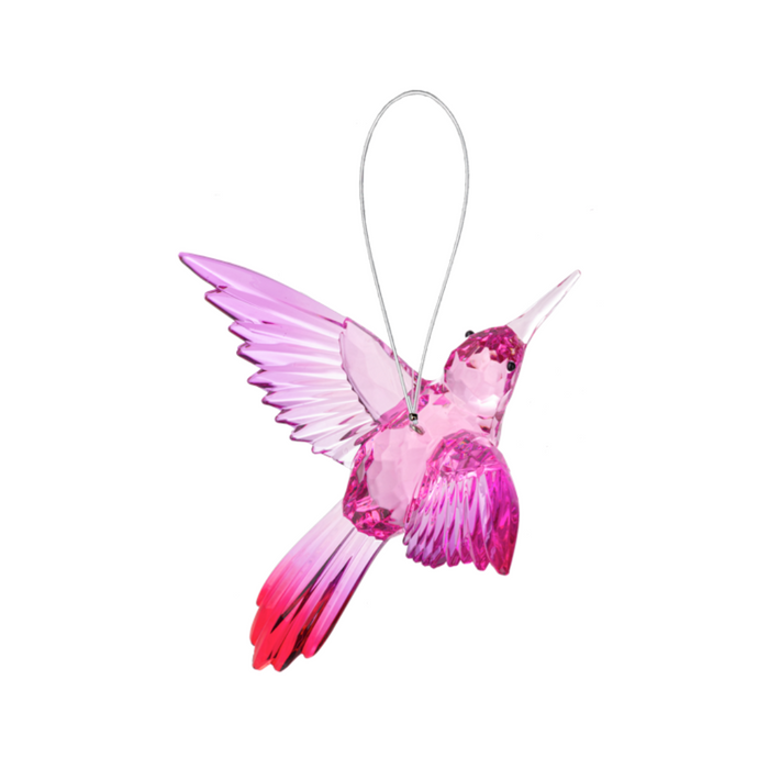 Vibrant Hummingbird Acrylic Ornament