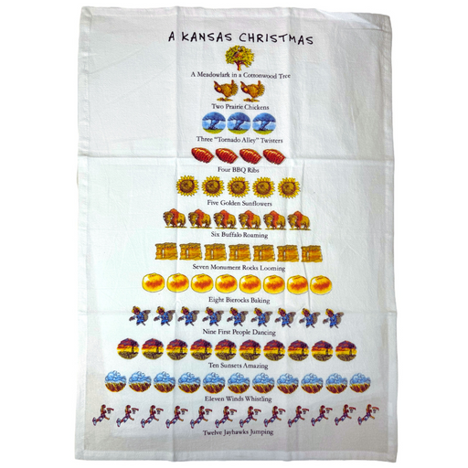 Kansas Christmas Kitchen Towel