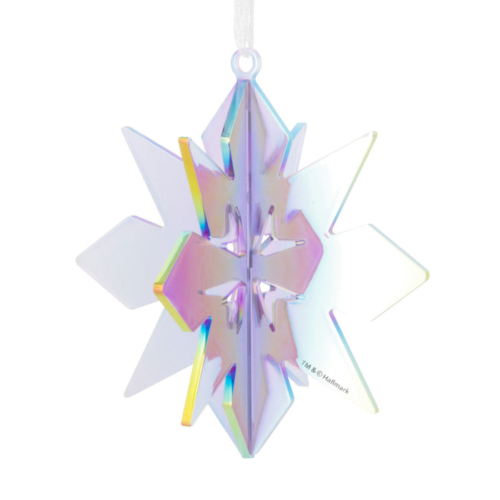 Signature Iridescent Snowflake Acrylic Hallmark Ornament