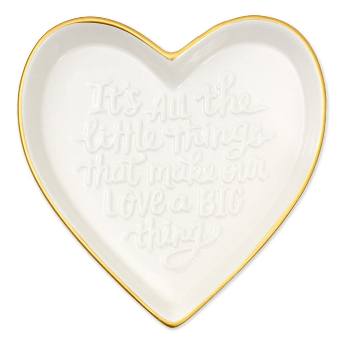 All the Little Things Heart-Shaped Trinket Dish