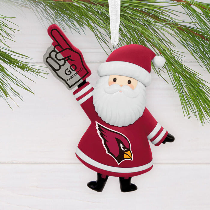 NFL Arizona Cardinals Santa Fan Hallmark Ornament