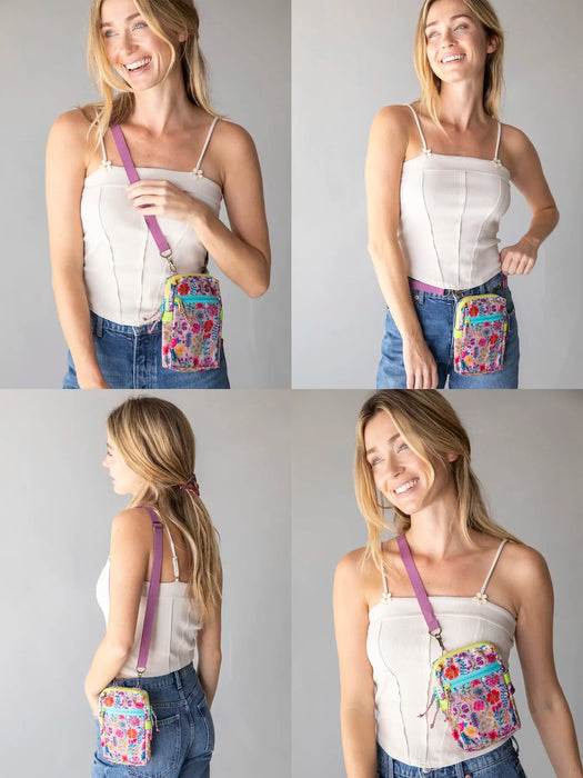 Rainbow Garden 8-in-1 Pocket Crossbody