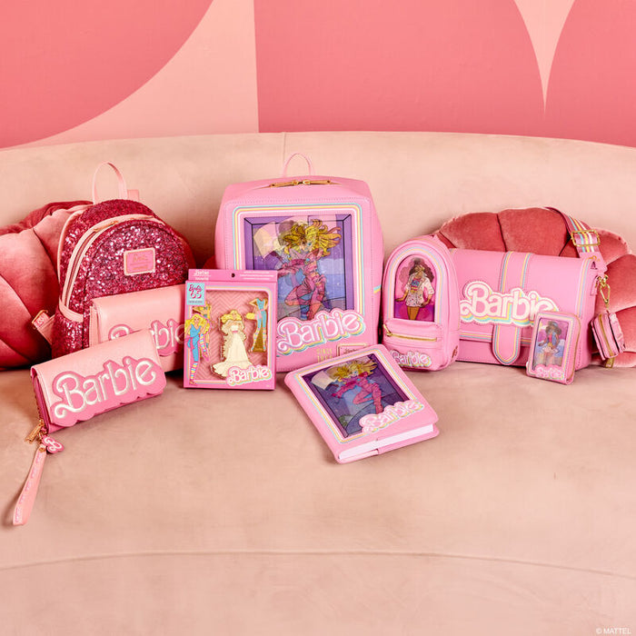 Barbie™ 65th Anniversary Doll Box Triple Lenticular Zip Around Wallet by Loungefly