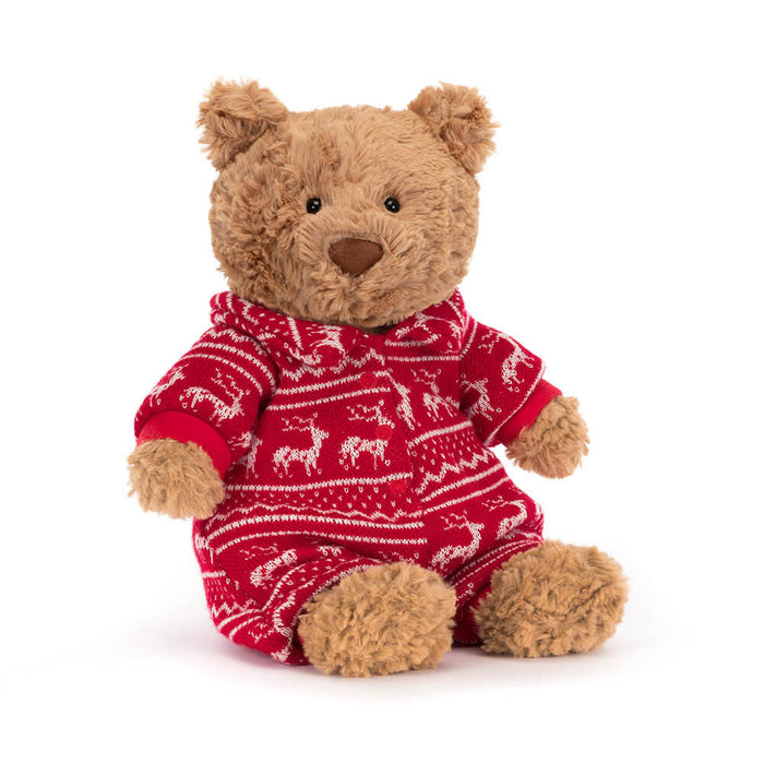 Jellycat Bartholomew Bear Winter Pyjamas