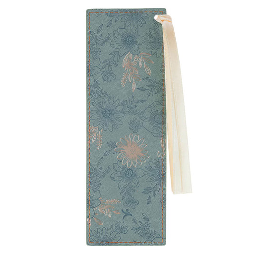 Floral patterned bookmark on a white background