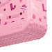 Pink children's shoe with 'Howdy' and cowboy boot pattern on a white background