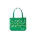 Green handbag with Christmas tree design and 'bogg' branding on a white background