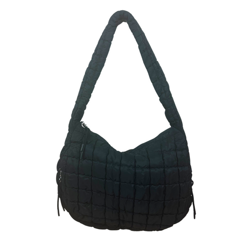 Quilted Bubble Bag Puffer Purse - Black