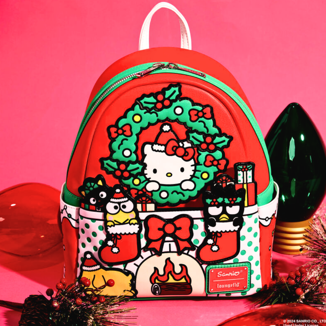 Sanrio Christmas Stocking Gifts Mini Backpack by Loungefly