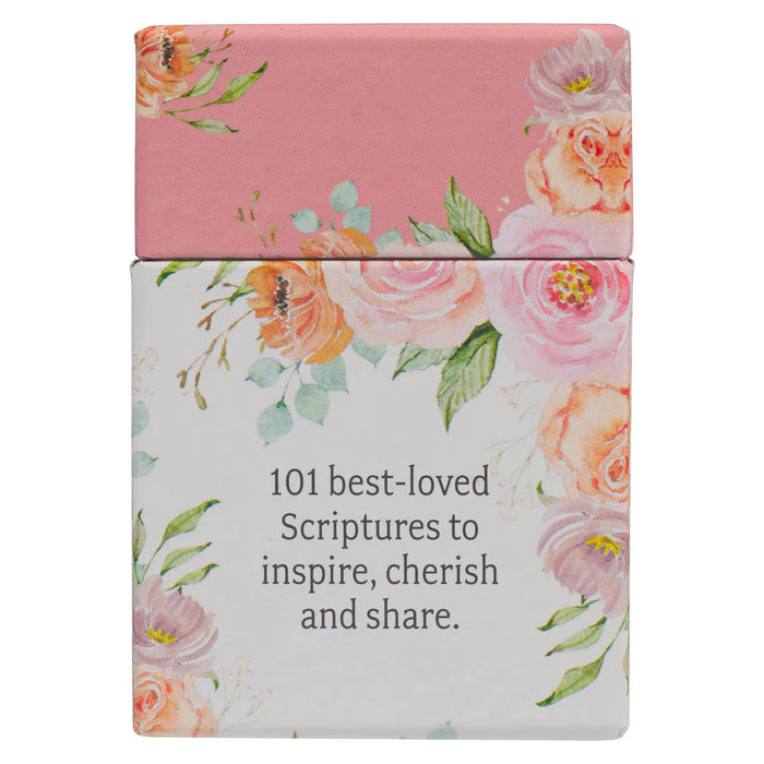 Floral book with text on a pink and white background