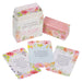 Set of '101 Favorite Bible Verses for Women' cards with floral design on a white background